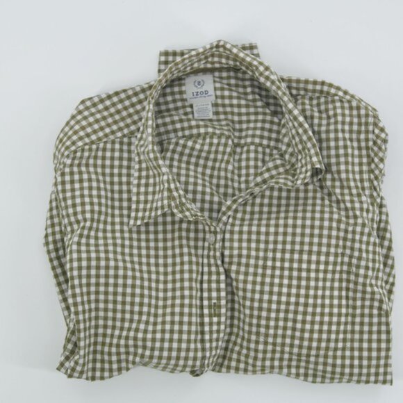 IZOD Olive Green Button Up‎ - Picture 2 of 5